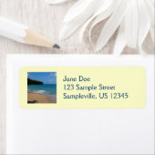 Sint Lucia Beach Tropisch Vacation Landscape Etiket (Insitu)