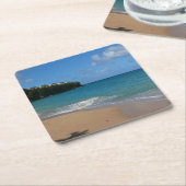 Sint Lucia Beach Tropisch Vacation Landscape Kartonnen Onderzetters (Schuin)