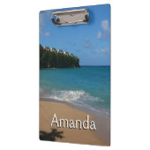 Sint Lucia Beach Tropisch Vacation Landscape Klembord (Links)