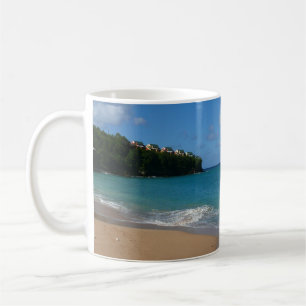 Sint Lucia Beach Tropisch Vacation Landscape Koffiemok