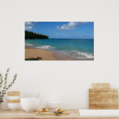 Sint Lucia Beach Tropisch Vacation Landscape Poster (Keuken)