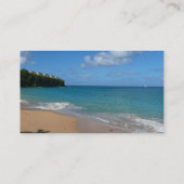 Sint Lucia Beach Tropisch Vacation Landscape Visitekaartje (Achterkant)
