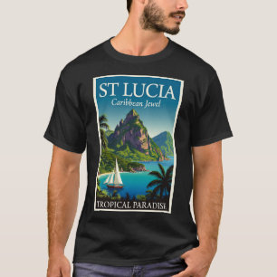 Sint Lucia Caribische Juweel T-shirt