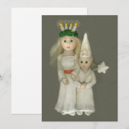 Sint Lucia Day Starboy 2011 JL Biel Feestdagenkaart (Voorkant / Achterkant)