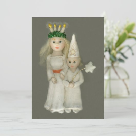 Sint Lucia Day Starboy 2011 JL Biel Feestdagenkaart (Staand voorkant)