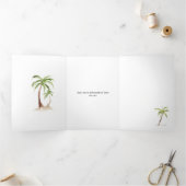 Sint Lucia Destination Wedding Drieluik Kaart (Binnen)