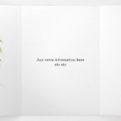 Sint Lucia Destination Wedding Drieluik Kaart (Binnenkant midden)