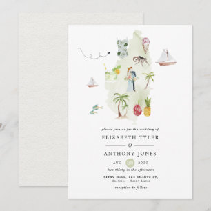 Sint Lucia Destination Wedding Kaart