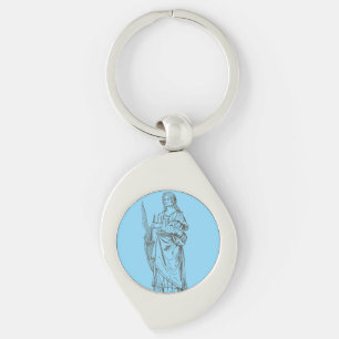 Sint Lucia door Bernardino Luini  Sleutelhanger