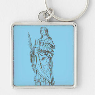 Sint Lucia door Bernardino Luini Sleutelhanger