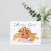 Sint-Lucia Feestdagenkaart (Staand voorkant)