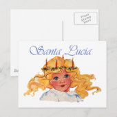 Sint-Lucia Feestdagenkaart (Voorkant / Achterkant)
