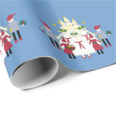 Sint-Lucia kerstpapier Cadeaupapier (Rol Hoek)