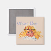 Sint-Lucia Magneet (Voorkant / Achterkant)