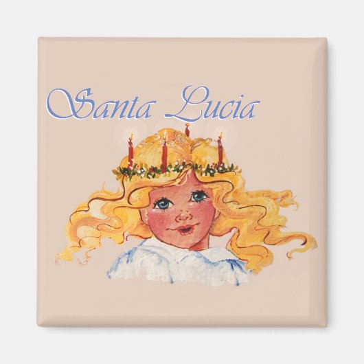 Sint-Lucia Magneet (Voorkant)