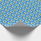 Sint Lucia Vlag Honeycomb Wrapping Paper Cadeaupapier (Hoek)