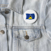 Sint Lucia Vlag Knop Ronde Button 5,7 Cm (In situ)
