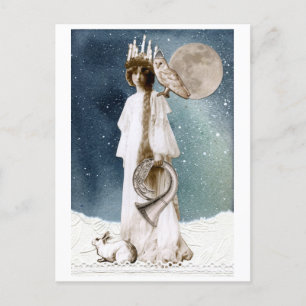 Sint Lucia Winter Greetings Card Briefkaart