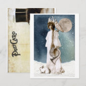 Sint Lucia Winter Greetings Card Briefkaart (Voorkant / Achterkant)