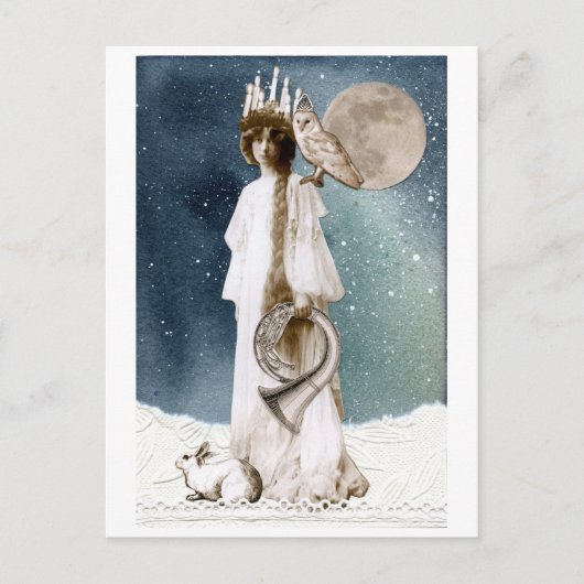 Sint Lucia Winter Greetings Card Briefkaart (Voorkant)