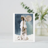 Sint Lucia Winter Greetings Card Briefkaart (Staand voorkant)