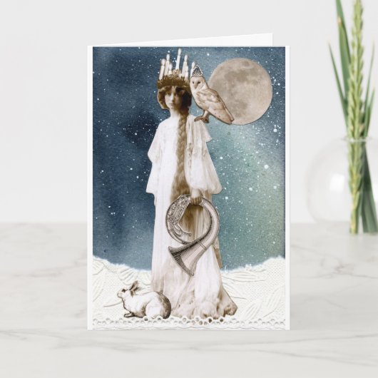 Sint Lucia Winter Greetings Kaart (Voorkant)