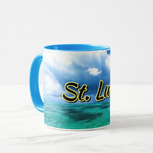 Sint Lucia zee sky Mok (Voorkant links)