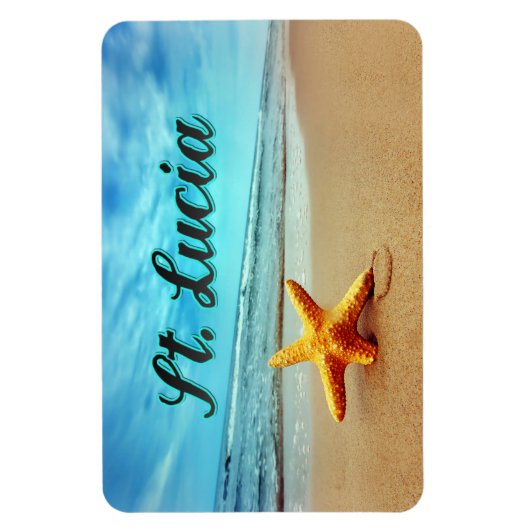 Sint-Lucia-zeestervis Magneet (Verticaal)