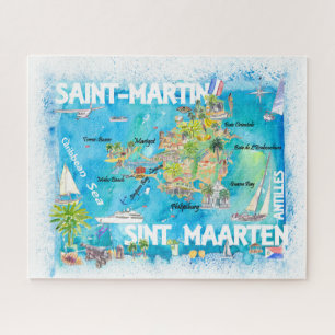 Sint Maarten Antilles Reismap Legpuzzel