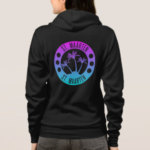 Sint-Maarten blauwe gradiënt Sint-Martin Hoodie