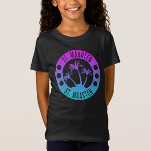 Sint Maarten Blue Gradient Sint Martin T-shirt