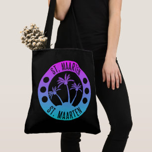 Sint Maarten Blue Gradient Sint Martin Tote Bag