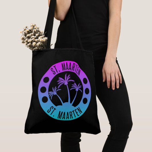 Sint Maarten Blue Gradient Sint Martin Tote Bag (Dichtbij)