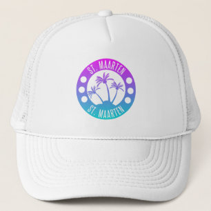 Sint Maarten Blue Gradient Sint Martin Trucker Pet