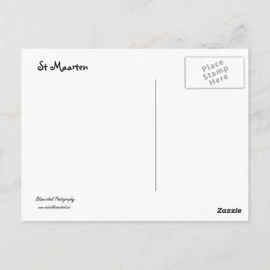 Sint Maarten Briefkaart (Achterkant)