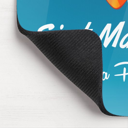 Sint Maarten cartoon van de reisposter. Muismat (Hoek)