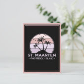 Sint Maarten De vriendelijke eilandretro Sint Mart Briefkaart (Staand voorkant)