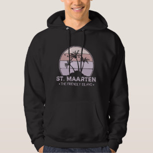 Sint Maarten De vriendelijke eilandretro Sint Mart Hoodie