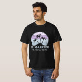 Sint Maarten De vriendelijke eilandretro Sint Mart T-shirt (Voorkant volledig)