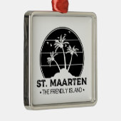 Sint Maarten De vriendelijke Sint Martin Metalen Ornament (Rechts)