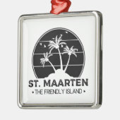 Sint Maarten De vriendelijke Sint Martin Metalen Ornament (Links)