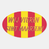 Sint Maarten deur sticker (Voorkant)