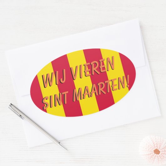 Sint Maarten deur sticker (Envelop)