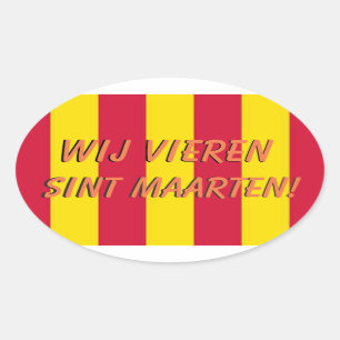 Sint Maarten deur sticker