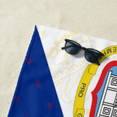 Sint Maarten Flag Beach Towel Strandlaken (In situ)