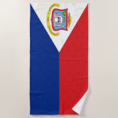 Sint Maarten Flag Beach Towel Strandlaken (Voorkant)