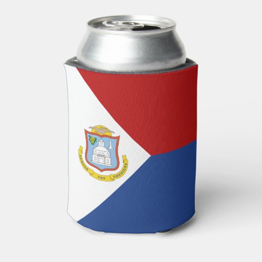 Sint Maarten Flag Blikjeskoeler (Blikje Achterkant)