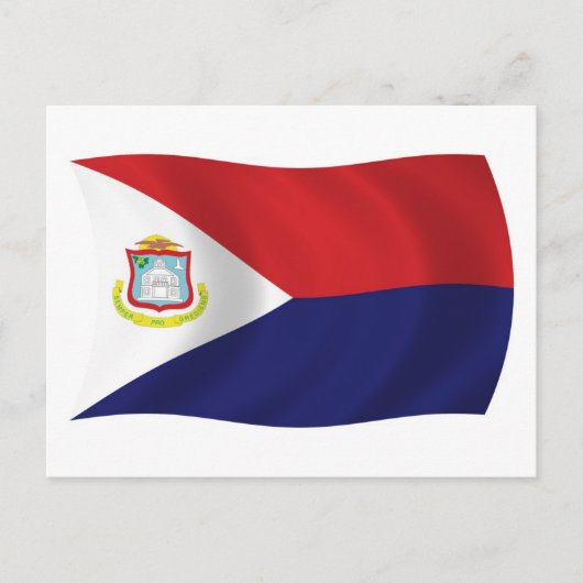 Sint Maarten Flag Briefkaart (Voorkant)