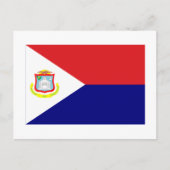 Sint Maarten Flag Briefkaart (Voorkant)