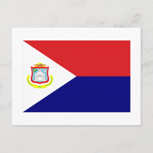 Sint Maarten Flag Briefkaart (Voorkant)